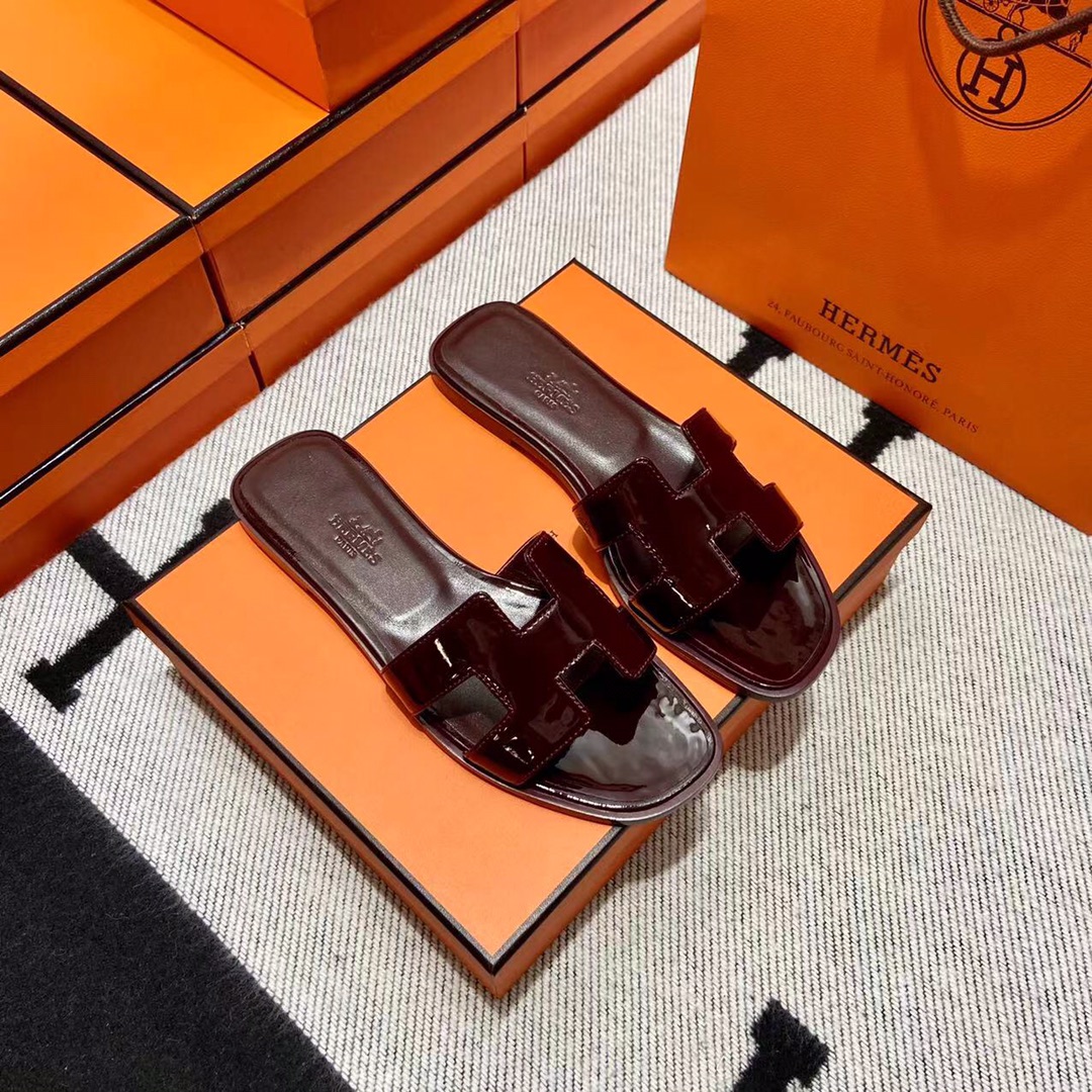 에르메스 올수공 오란 슬리퍼 샌들 페이던트 32